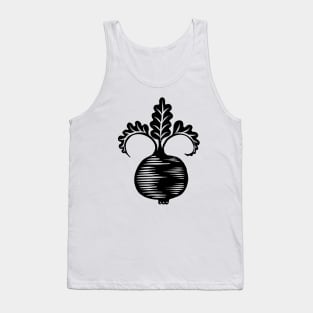 Turnip black Tank Top